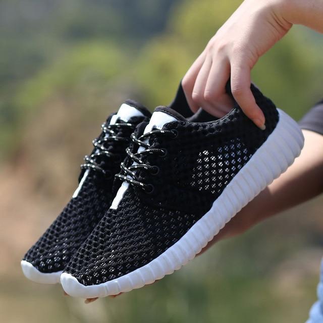 Mesh Hollow Soft Lightweight Sneakers Vulcanize Breathable - Easy Pickins Store
