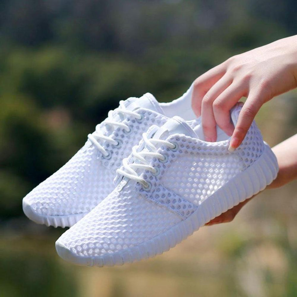 Mesh Hollow Soft Lightweight Sneakers Vulcanize Breathable - Easy Pickins Store