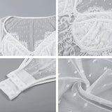 Mesh Lace Bodysuit Long Sleeve Jumpsuit - Easy Pickins Store