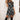 Mid Sleeve Plaid Print Flare Dress Waist Round Neck Mini Skirt - Easy Pickins Store