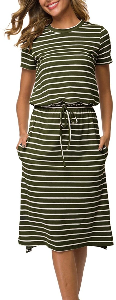 Midi Dress with Pockets - Easy Pickins Store