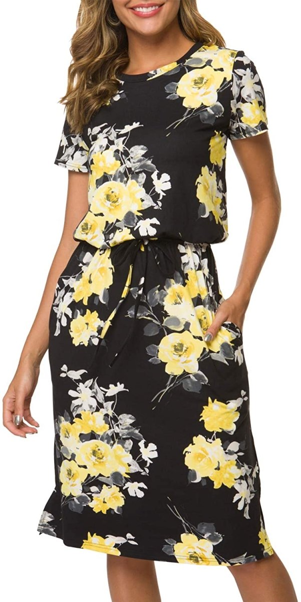 Midi Dress with Pockets - Easy Pickins Store