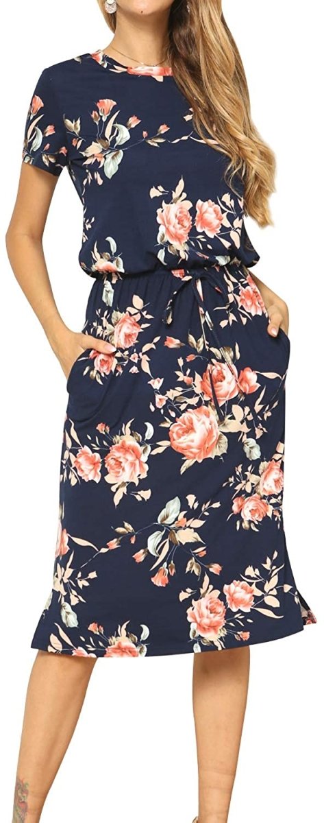 Midi Dress with Pockets - Easy Pickins Store