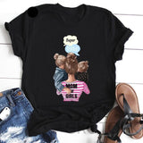 Mother's Love T-shirt Black Short Sleeve Vogue - Easy Pickins Store