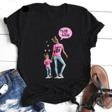 Mother's Love T-shirt Black Short Sleeve Vogue - Easy Pickins Store