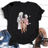 Mother's Love T-shirt Black Short Sleeve Vogue - Easy Pickins Store
