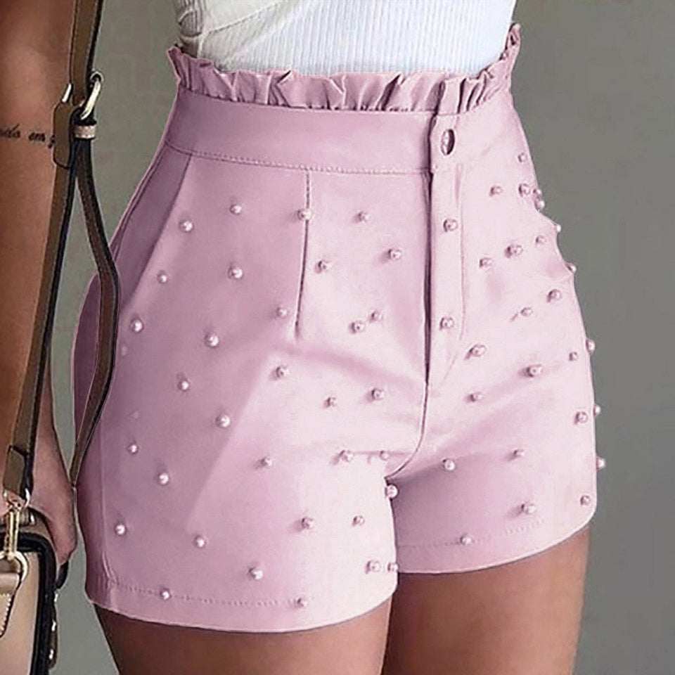 New Woman Fashion Shorts Sexy Summer Woman Embroidered Flares Skinny High Waist Short Pants - Easy Pickins Store
