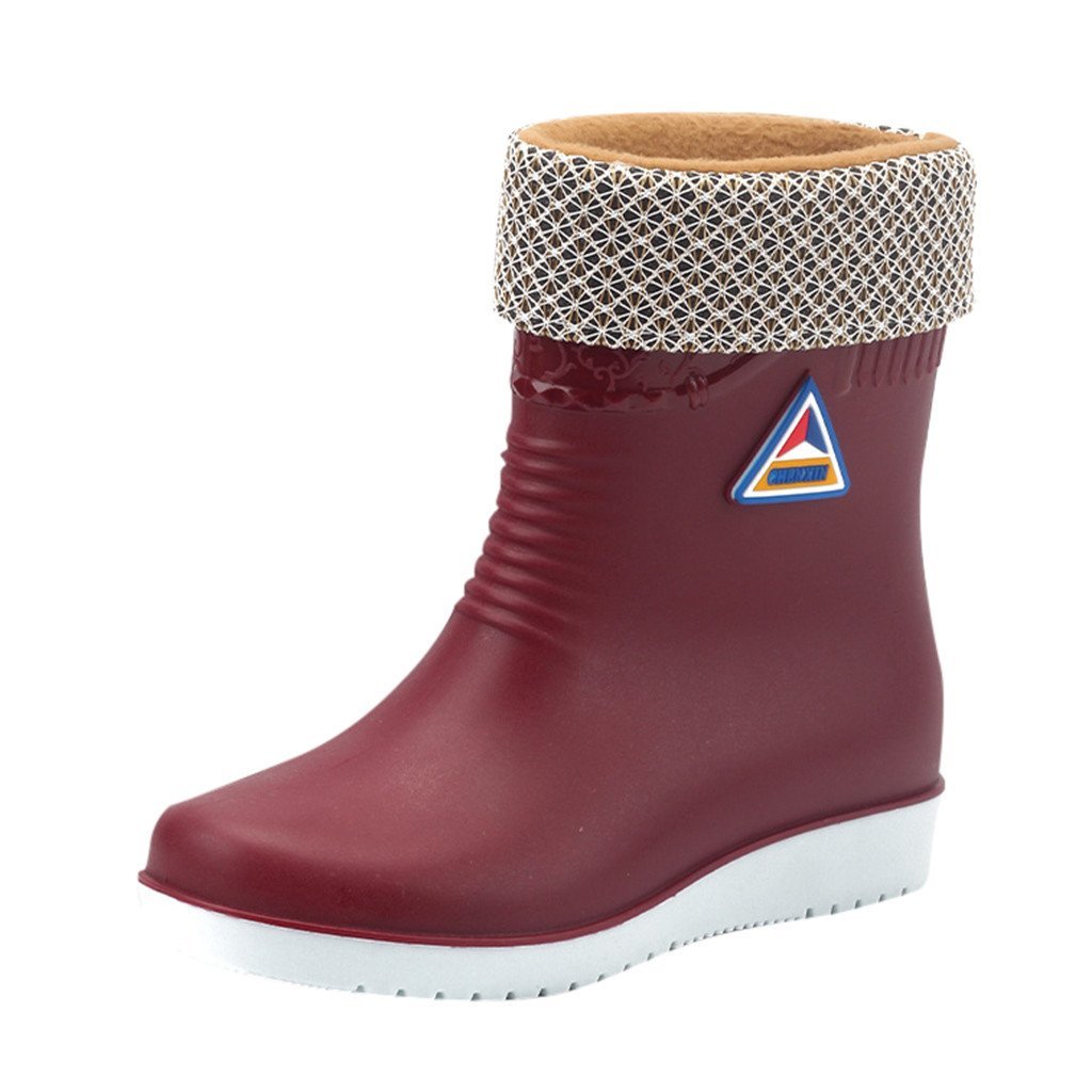 Non slip Rain Boots Waterproof Round Toe - Easy Pickins Store