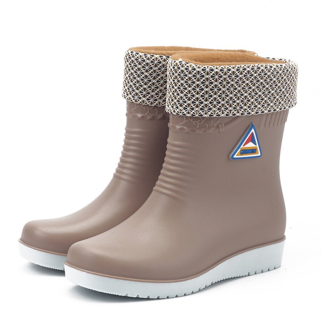 Non slip Rain Boots Waterproof Round Toe - Easy Pickins Store