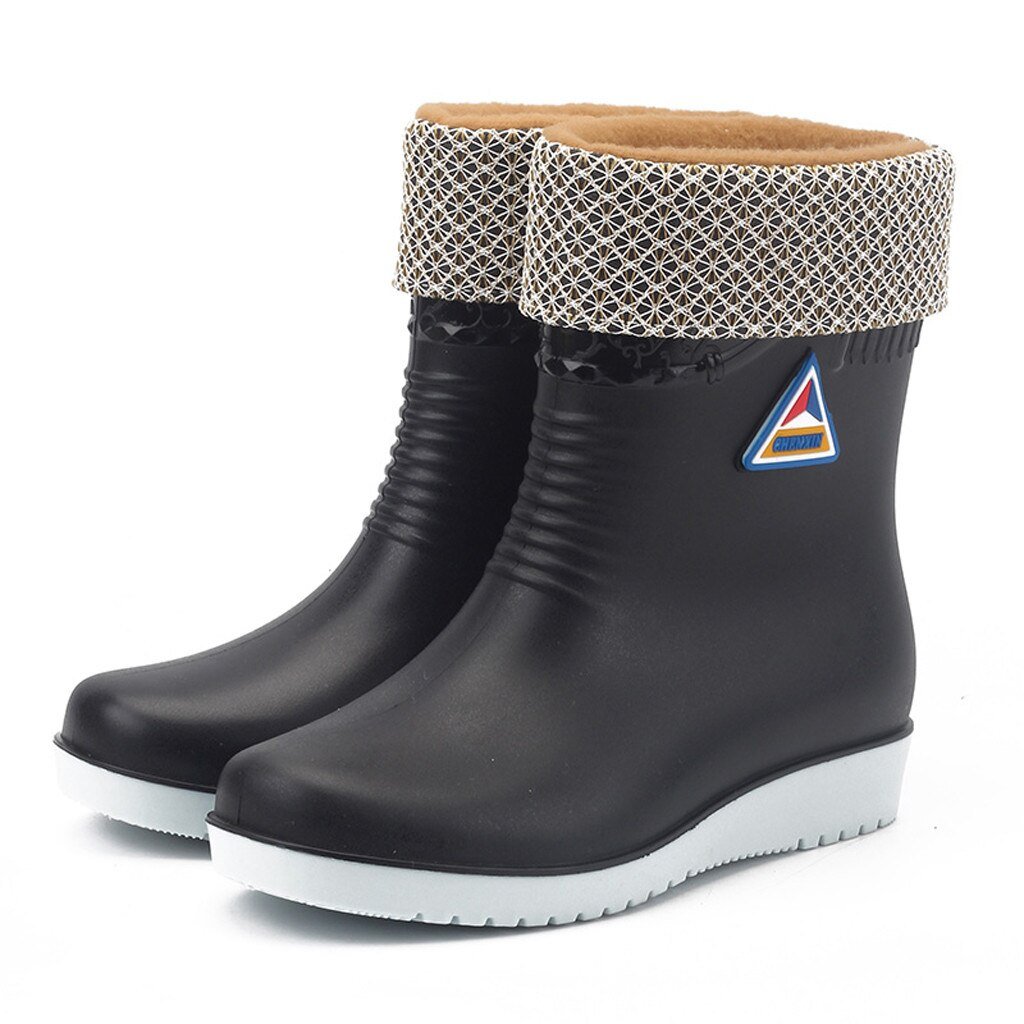 Non slip Rain Boots Waterproof Round Toe - Easy Pickins Store