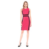 O neck Contrast Color Stitching Pencil Dress - Easy Pickins Store