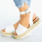 Open Toe Platform Strap Sandals - Easy Pickins Store