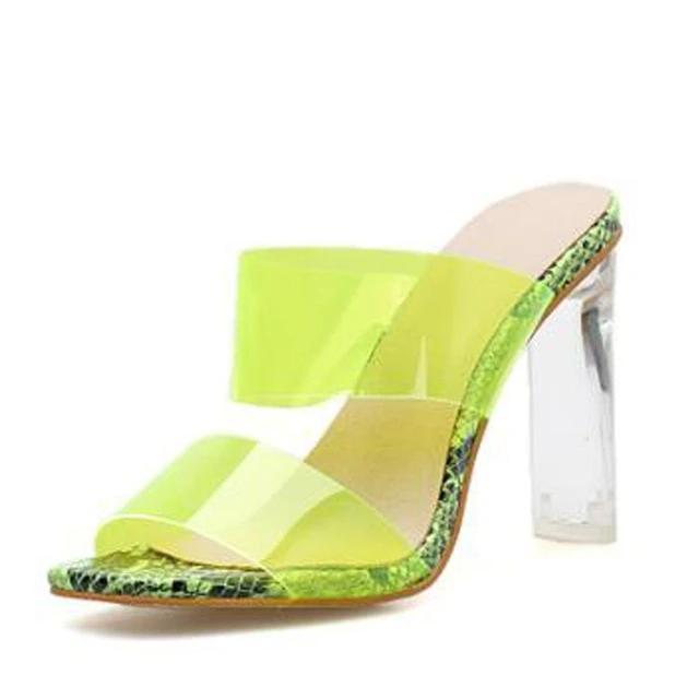 Open Toes High Heels Crystal Slippers - Easy Pickins Store