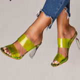 Open Toes High Heels Crystal Slippers - Easy Pickins Store