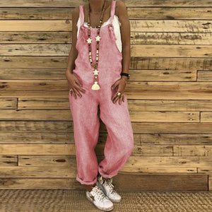 Overall Wide Leg Pants Long Trousers Loose Rompers - Easy Pickins Store