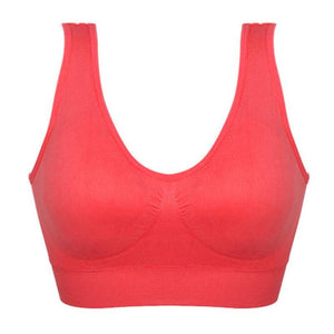 Padded Seamless Bra Vest Rimless Plus Sizes Removable - Easy Pickins Store
