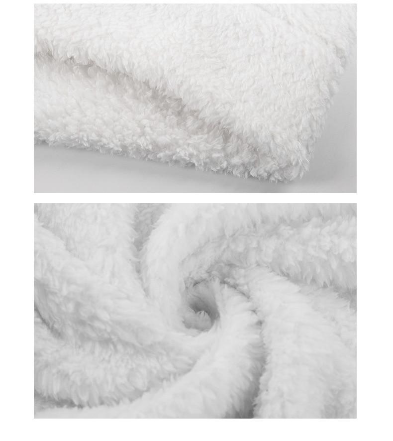 Patchwork Plush Jacket Long Sleeve Thicken Teddy Pocket Outerwear - Easy Pickins Store