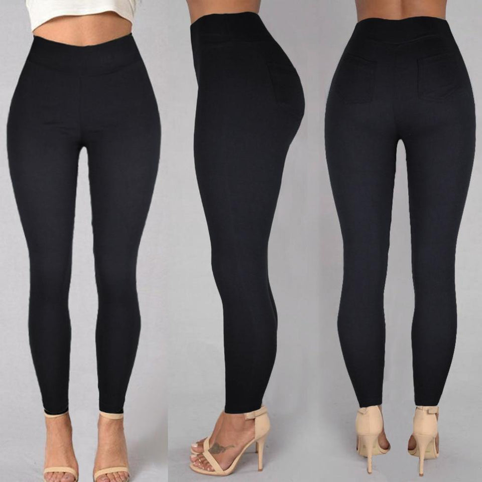 Pencil Pants Cotton Pocket Slim Denim Skinny - Easy Pickins Store