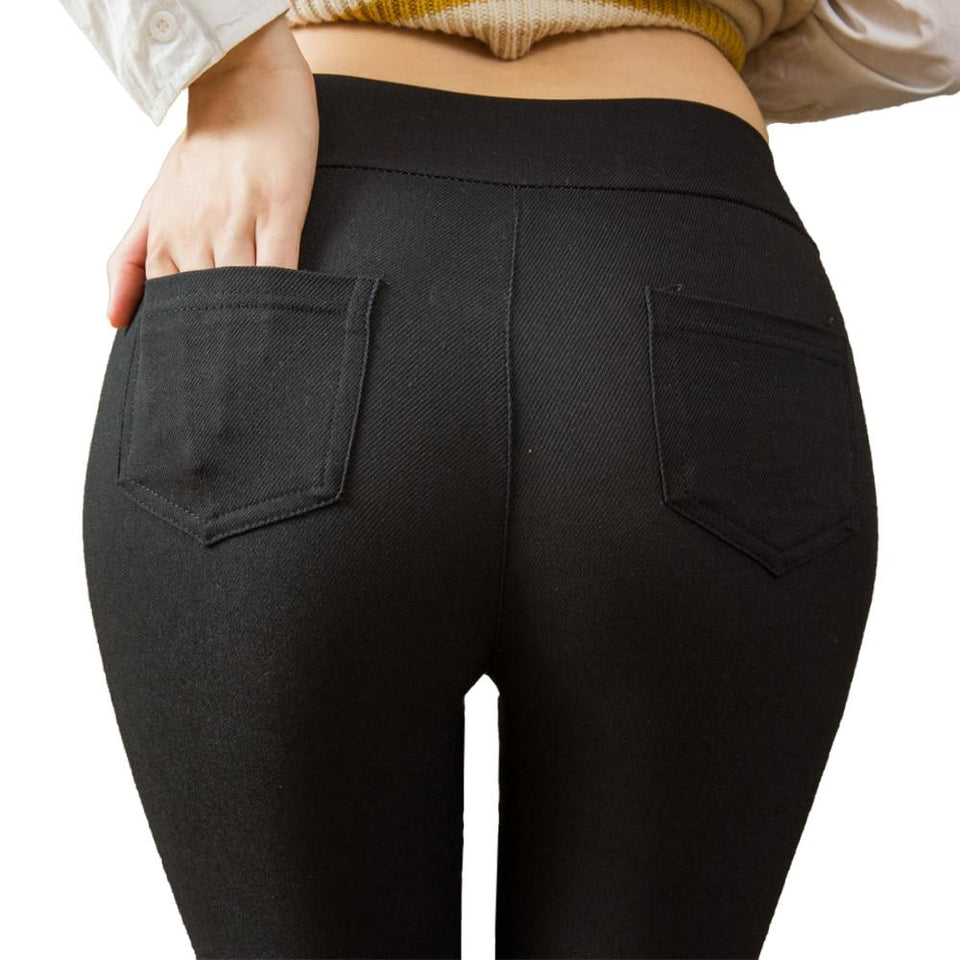 Pencil Pants Cotton Pocket Slim Denim Skinny - Easy Pickins Store