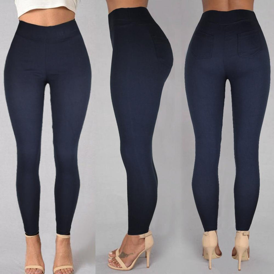 Pencil Pants Cotton Pocket Slim Denim Skinny - Easy Pickins Store