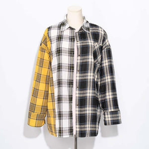 Plaid Blouse - Easy Pickins Store