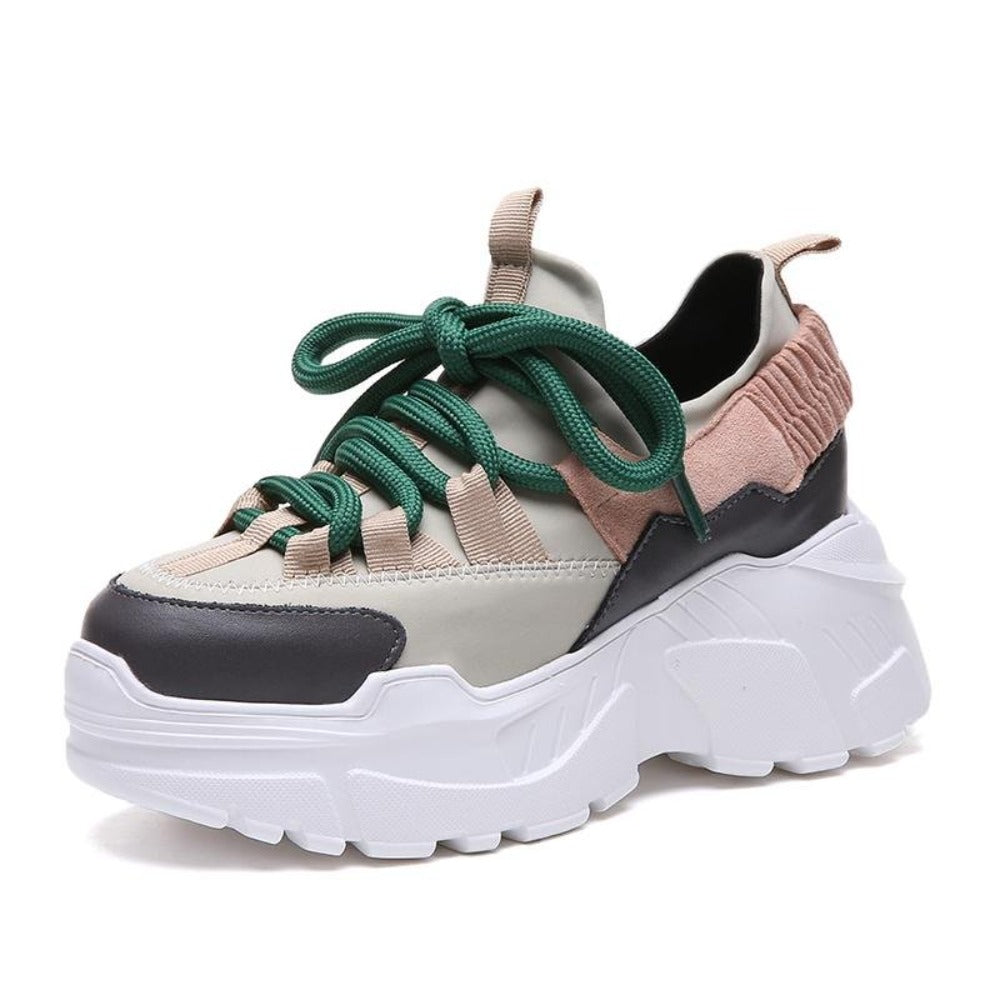 Platform Running Sneakers Stylish Thick Sole Height Increasing 3" - Easy Pickins Store