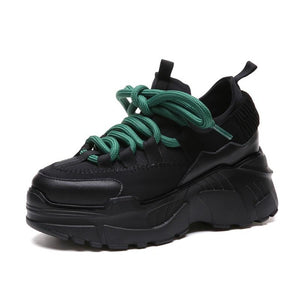Platform Running Sneakers Stylish Thick Sole Height Increasing 3" - Easy Pickins Store