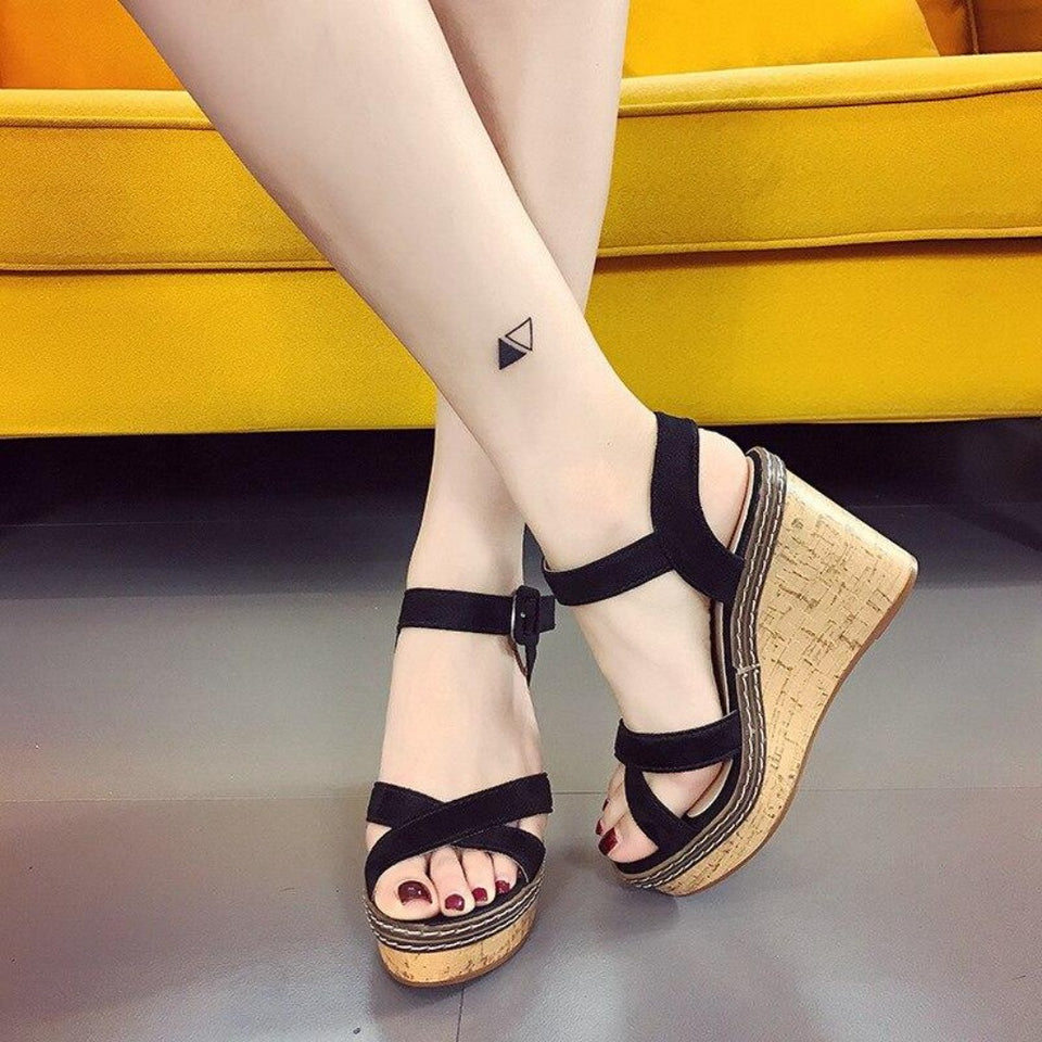 Platform Sandals Super High Heels Wedges Gladiator - Easy Pickins Store