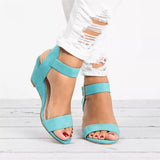 Platform Sandals Wedges High Heesl Buckle Strap Roman - Easy Pickins Store