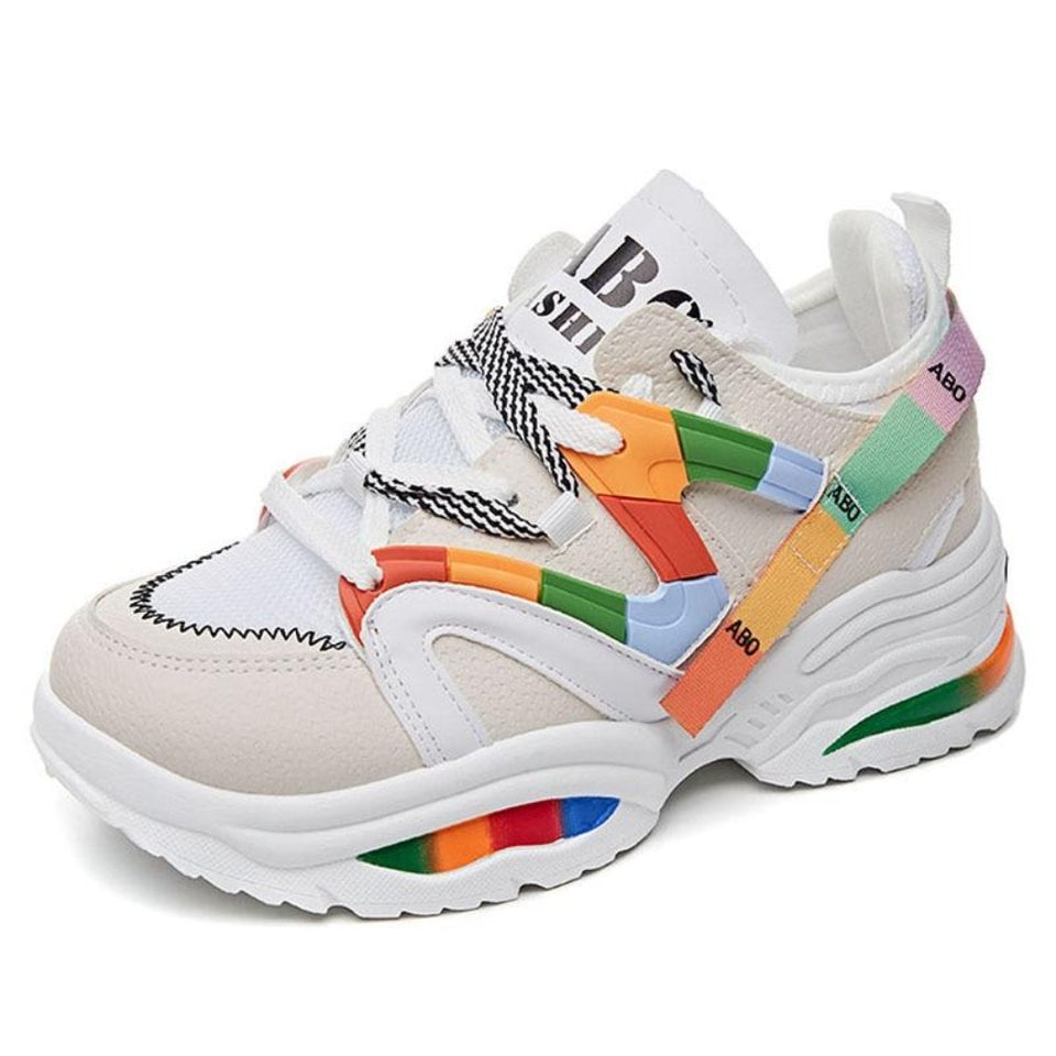 Platform Sneakers Lace Up Vulcanize - Easy Pickins Store