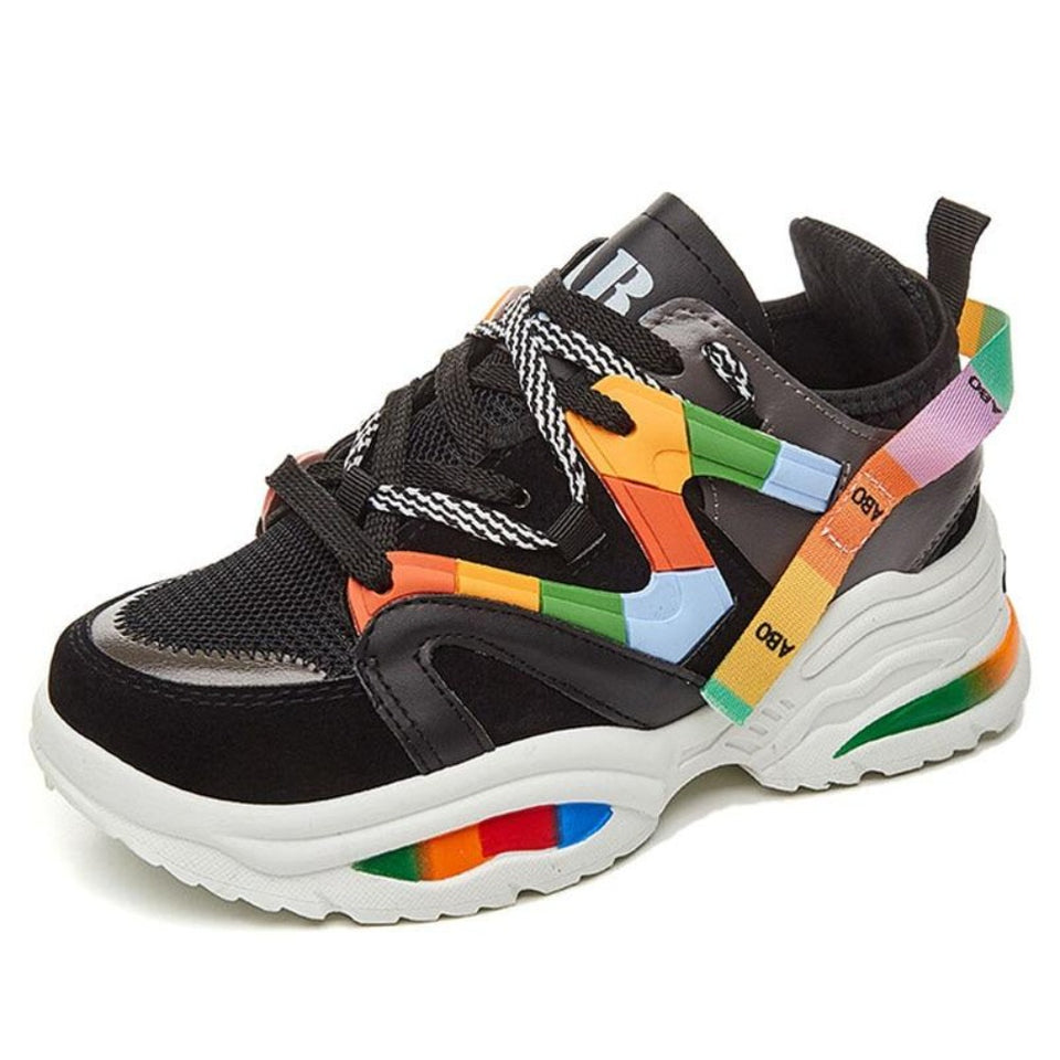 Platform Sneakers Lace Up Vulcanize - Easy Pickins Store