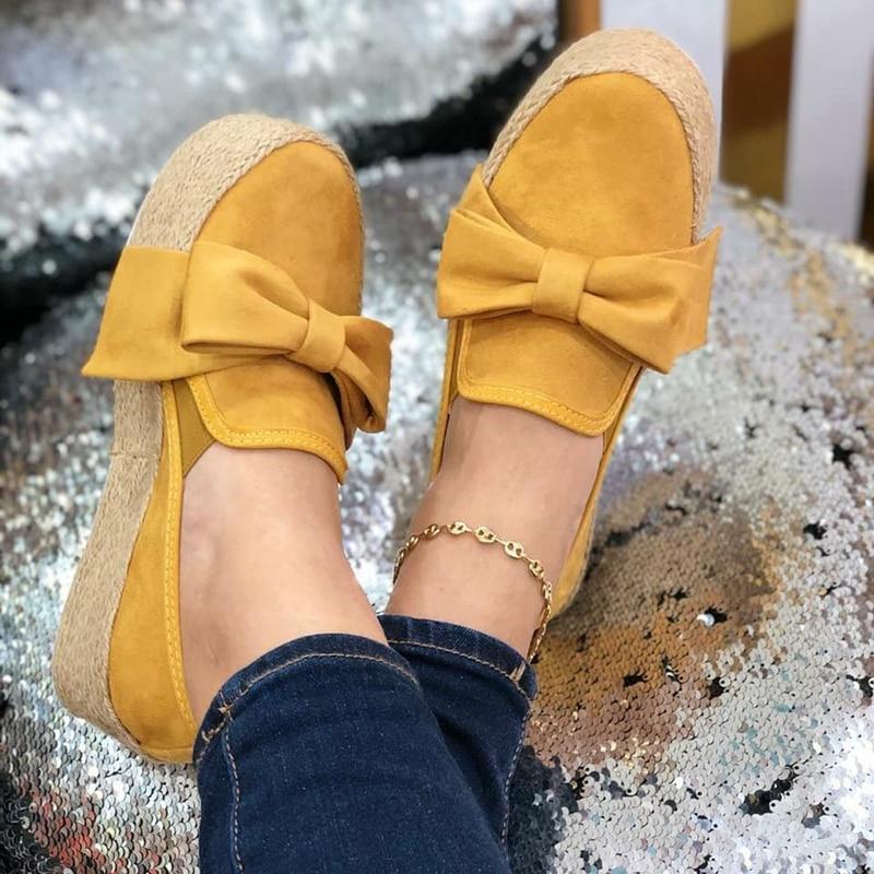 Platform Sneakers Slip On Flats Leather Suede - Easy Pickins Store