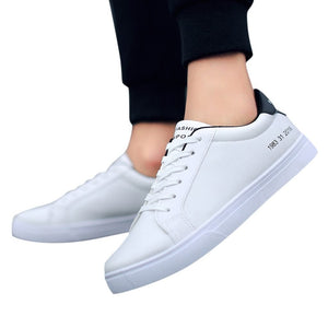 Platform Sneakers White Lace Up Breathable - Easy Pickins Store