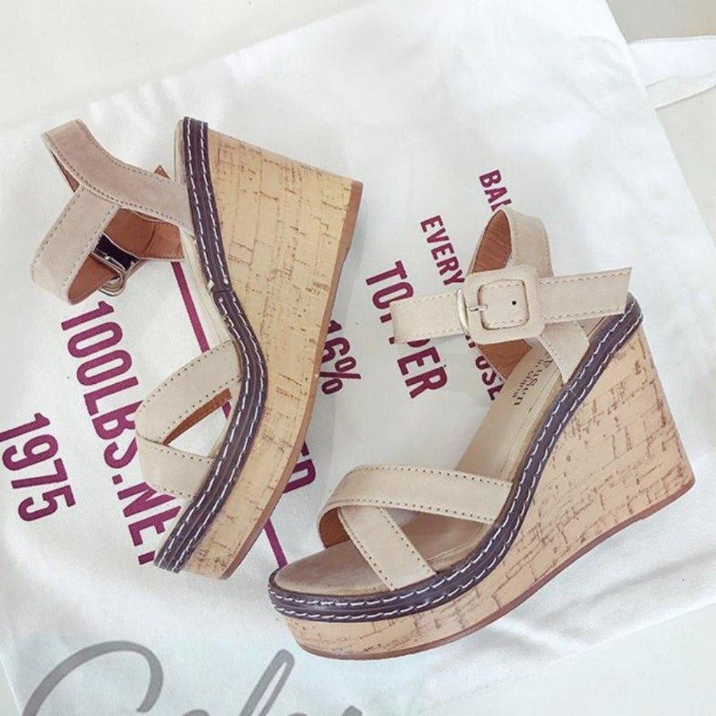 Platform Super High Heels Gladiator Wedges - Easy Pickins Store