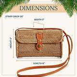 Premium Handmade Wicker Woven Purse Handbag Circle Boho Bag - Easy Pickins Store