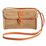 Premium Handmade Wicker Woven Purse Handbag Circle Boho Bag - Easy Pickins Store