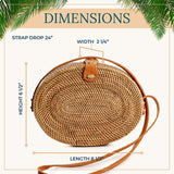 Premium Handmade Wicker Woven Purse Handbag Circle Boho Bag - Easy Pickins Store