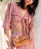 Premium Handmade Wicker Woven Purse Handbag Circle Boho Bag - Easy Pickins Store