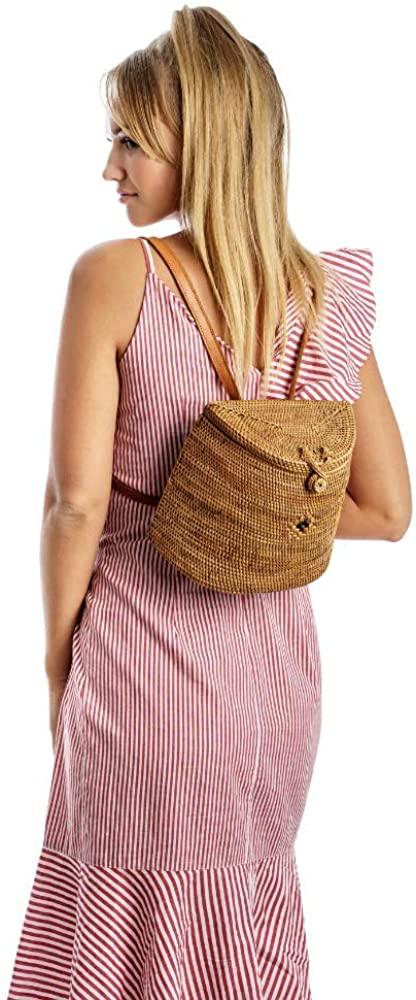 Premium Handmade Wicker Woven Purse Handbag Circle Boho Bag - Easy Pickins Store