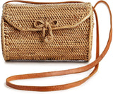Premium Handmade Wicker Woven Purse Handbag Circle Boho Bag - Easy Pickins Store