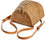 Premium Handmade Wicker Woven Purse Handbag Circle Boho Bag - Easy Pickins Store