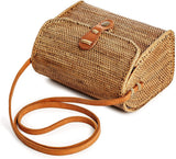 Premium Handmade Wicker Woven Purse Handbag Circle Boho Bag - Easy Pickins Store