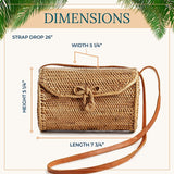 Premium Handmade Wicker Woven Purse Handbag Circle Boho Bag - Easy Pickins Store