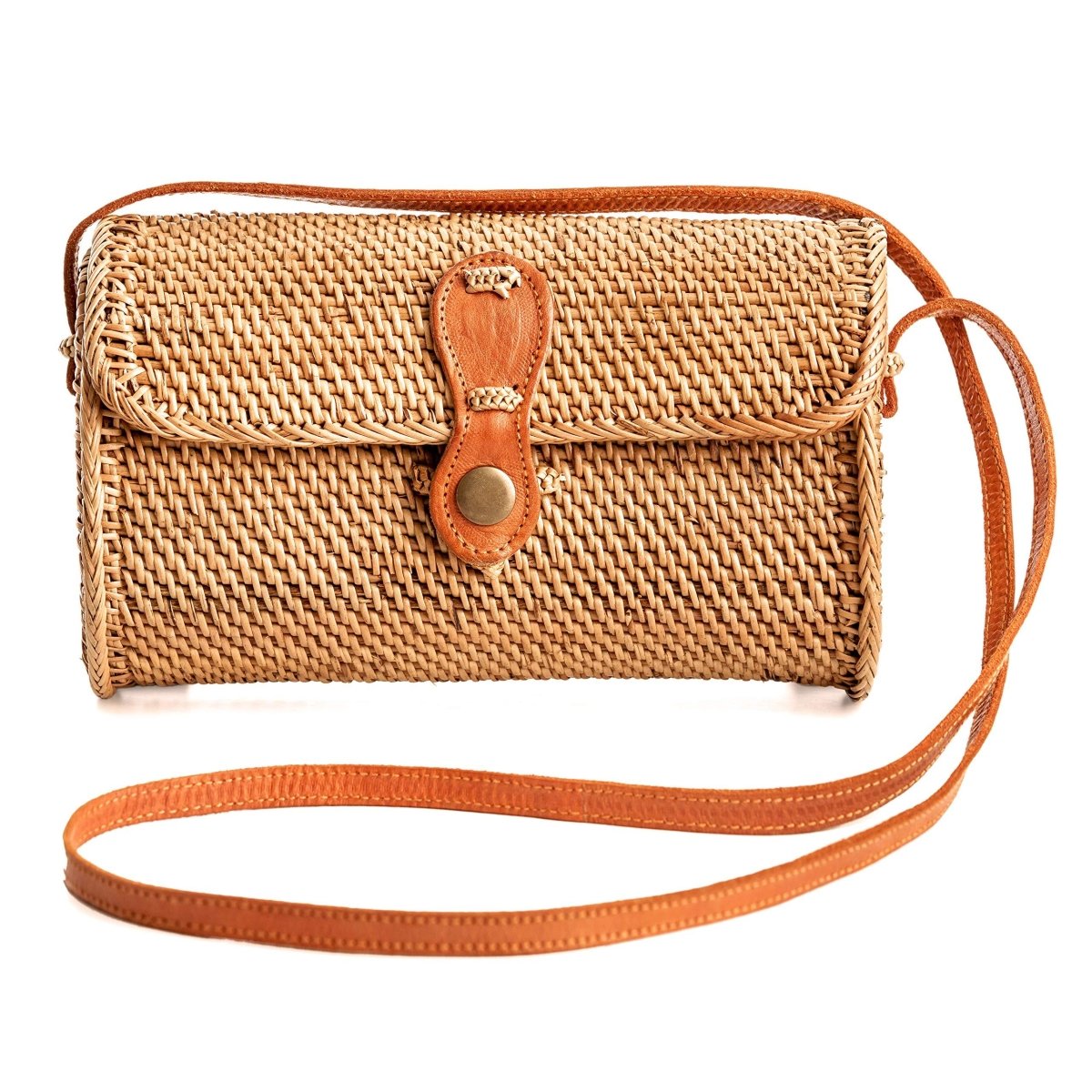 Premium Handmade Wicker Woven Purse Handbag Circle Boho Bag - Easy Pickins Store