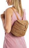 Premium Handmade Wicker Woven Purse Handbag Circle Boho Bag - Easy Pickins Store