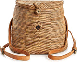 Premium Handmade Wicker Woven Purse Handbag Circle Boho Bag - Easy Pickins Store