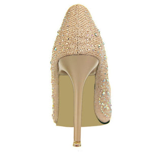 Pumps Classic Sequined Shallow High Heels Pointed - Easy Pickins Store