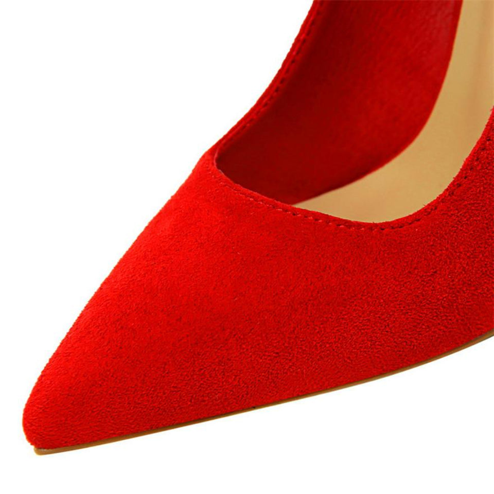 Pumps Crystal Solid Buckle Shallow High Heels - Easy Pickins Store