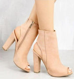 Pumps Gladiator High Heels Zipper Pumps open toe - Easy Pickins Store