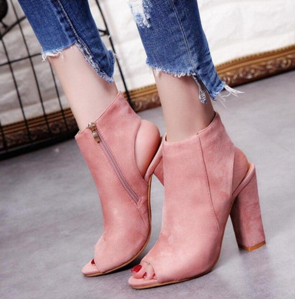 Pumps Gladiator High Heels Zipper Pumps open toe - Easy Pickins Store